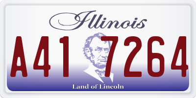 IL license plate A417264
