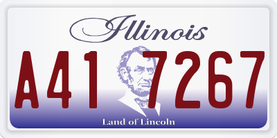 IL license plate A417267