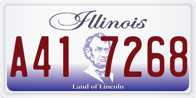 IL license plate A417268