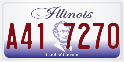 IL license plate A417270