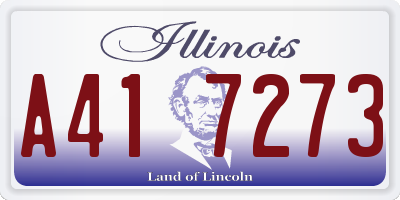 IL license plate A417273