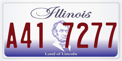 IL license plate A417277