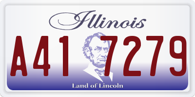 IL license plate A417279