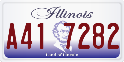 IL license plate A417282