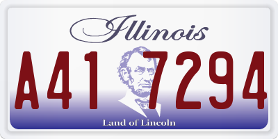 IL license plate A417294