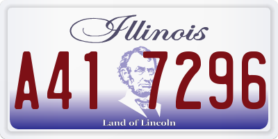 IL license plate A417296