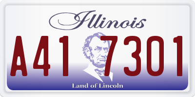 IL license plate A417301