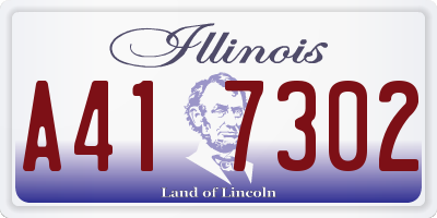 IL license plate A417302