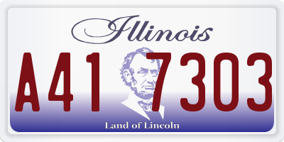 IL license plate A417303