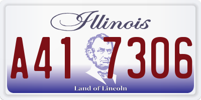 IL license plate A417306