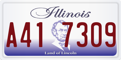 IL license plate A417309