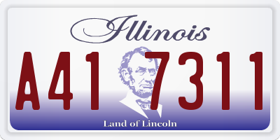 IL license plate A417311