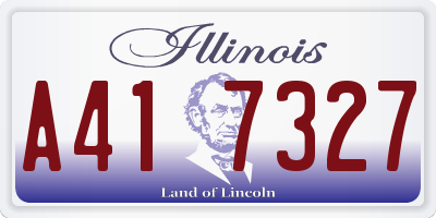 IL license plate A417327