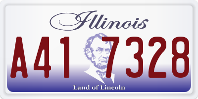 IL license plate A417328