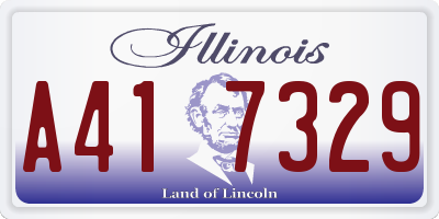 IL license plate A417329