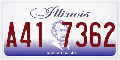 IL license plate A417362
