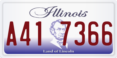 IL license plate A417366