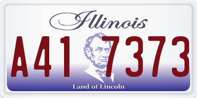 IL license plate A417373