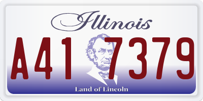 IL license plate A417379