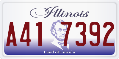 IL license plate A417392