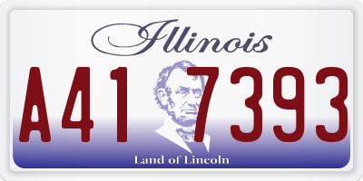 IL license plate A417393