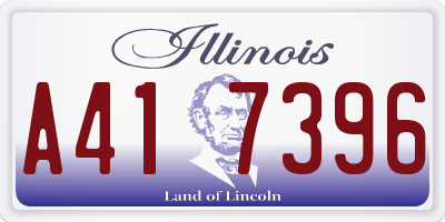IL license plate A417396