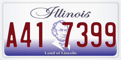 IL license plate A417399