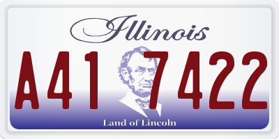 IL license plate A417422
