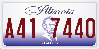 IL license plate A417440