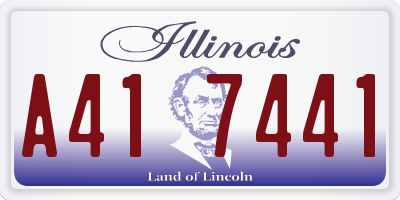 IL license plate A417441
