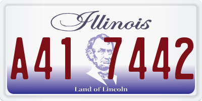 IL license plate A417442
