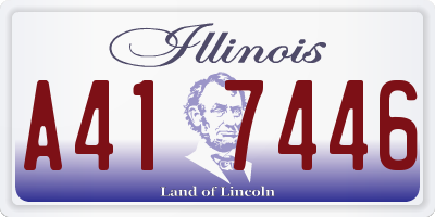 IL license plate A417446