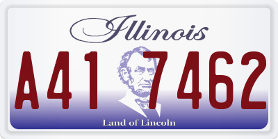 IL license plate A417462