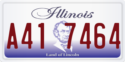 IL license plate A417464