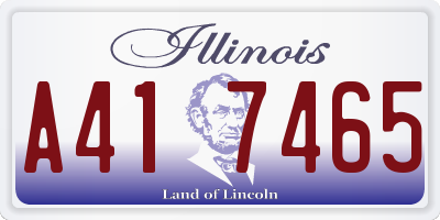 IL license plate A417465