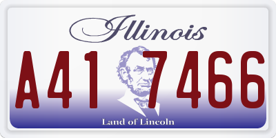 IL license plate A417466