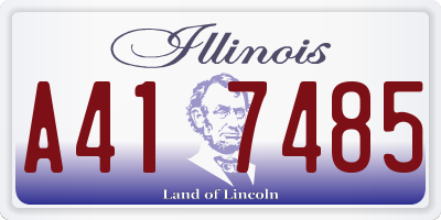IL license plate A417485