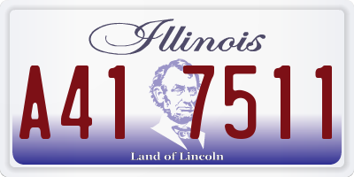IL license plate A417511