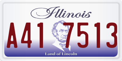 IL license plate A417513
