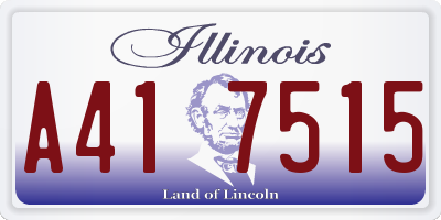 IL license plate A417515