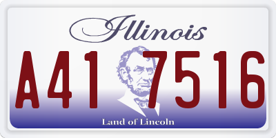 IL license plate A417516