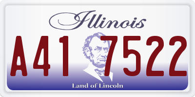 IL license plate A417522
