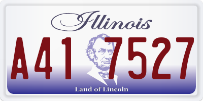 IL license plate A417527