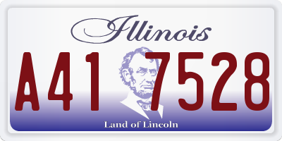 IL license plate A417528