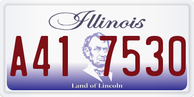 IL license plate A417530