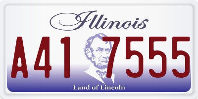 IL license plate A417555