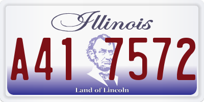 IL license plate A417572