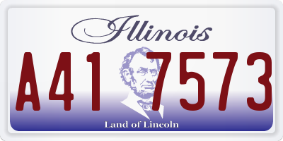 IL license plate A417573