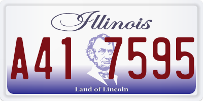 IL license plate A417595