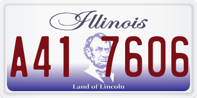IL license plate A417606